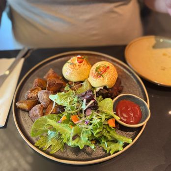 Pears Restaurant - Char Siu eggs benedict - Asian Fusion Near Me - Markham, Ontario