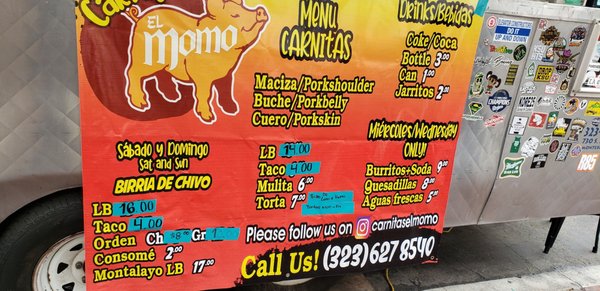 Menu photo 6 Carnitas El Momo Los Angeles, CA Menu photo 6 Carnitas El Momo Los Angeles, CA