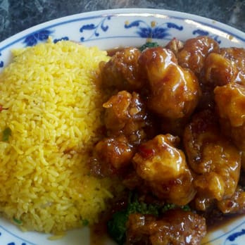 China Wok - a plate of food with rice and meat - Chinese Near Me - Port Huron, Michigan
