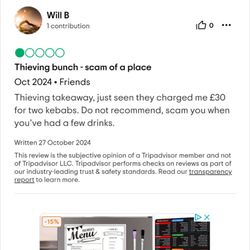 Robbing people over charging people aswell DO NOT GO!!!!