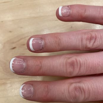 Le Vogue Nails & Spa - Poorly done gel French manicure. - Nail Salons Near Me - Yuma, Arizona Le Vogue Nails & Spa - Poorly done gel French manicure. - Nail Salons Near Me - Yuma, Arizona