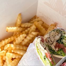 Rachel's Kitchen Express - Ceasar wrap and fries!