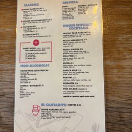 Drink Menu