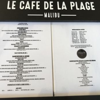 Le Cafe De La Plage - Coffee & Tea Near Me - Malibu, California Le Cafe De La Plage - Coffee & Tea Near Me - Malibu, California