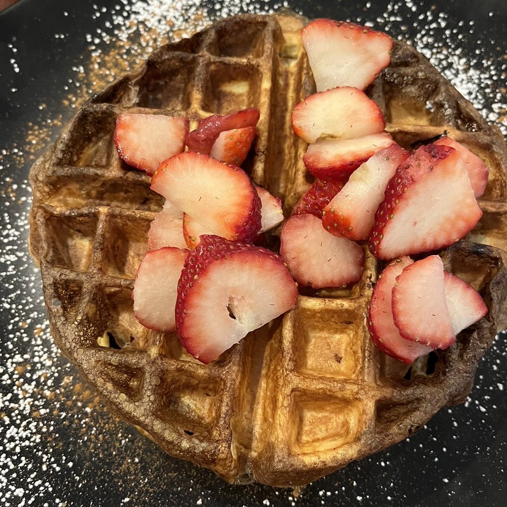 Waffle style French toast Waffle style French toast