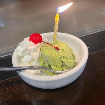 Benihana - Green tea ice cream - Teppanyaki Near Me - Arcadia, California