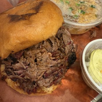 Hurtado Barbecue - Chopped brisket sandwich - Barbeque Near Me - Mansfield, Texas Hurtado Barbecue - Chopped brisket sandwich - Barbeque Near Me - Mansfield, Texas