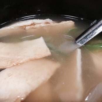 Frog House Restaurant - The Fish Cake Stew (Happy Hour sized, $6.95) - better than the pancake, but it is salty - ask for no MSG! - Korean Near Me - Honolulu, Hawaii