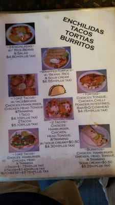 Menu photo 4 DOS Amigos Taqueriera Fort Worth, TX
