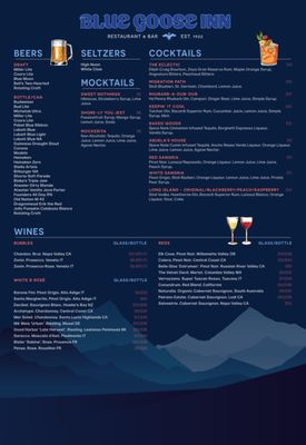 Menu photo 4 Blue Goose St. Clair Shores, MI