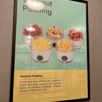 7 TEA - See all the fruit on top of the puddings pictured here? That's what we were hoping for - but our mango pudding had no fruit on it at all :( - Coffee & Tea Near Me - Pasadena, California