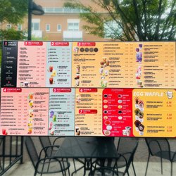 Gong Cha - menu outside