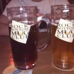 Rock Bottom Restaurant & Brewery - Erik the red (left) seasonal wheat (right)