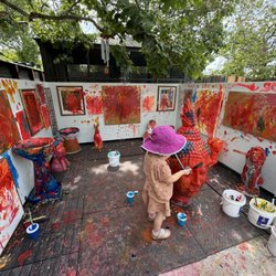 Outdoor Interactive Art Painting Gallery