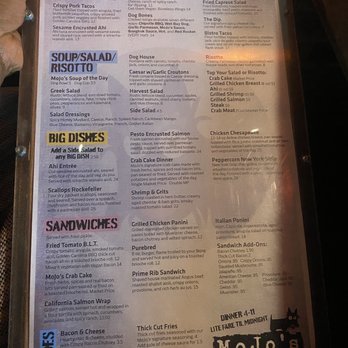 MoJo's - Menu - American Near Me - Salisbury, Maryland