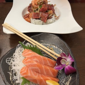 Hana Sushi - Oishii Sashimi Roll, salmon sashimi - Sushi Bars Near Me - Menifee, California