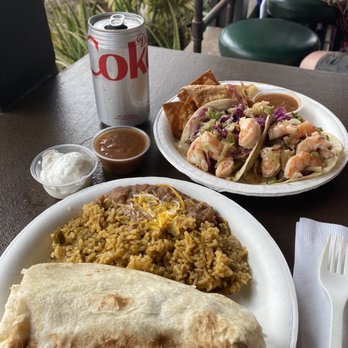 Island Taco - Ahi wasabi burrito plate & Cajun shrimp tacos - Hawaiian Near Me - Waimea, Hawaii