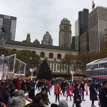Bryant Park - Ice skating and a mini (but still large) Christmas tree. - Parks Near Me - New York, New York