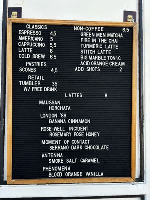 Menu photo 3 Aerial Coffee Apache Junction, AZ
