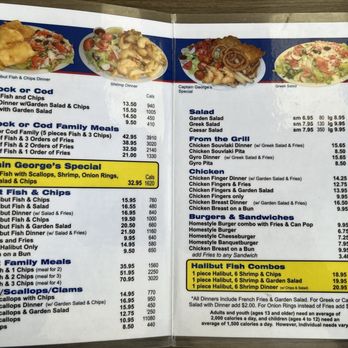 Captain George Fish & Chips - menu - Fish & Chips Near Me - Port Perry, Ontario Captain George Fish & Chips - menu - Fish & Chips Near Me - Port Perry, Ontario