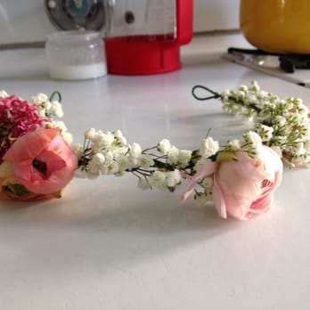 Rose Red And Lavender - The perfect flower crown they crafted on short notice for my elopement for only $45 (versus the $250 Sprout was going to charge) - Florists Near Me - Cold Spring, New York