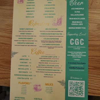 Grove Brunch Cafe - Drink menu - Breakfast & Brunch Near Me - El Paso, Texas Grove Brunch Cafe - Drink menu - Breakfast & Brunch Near Me - El Paso, Texas