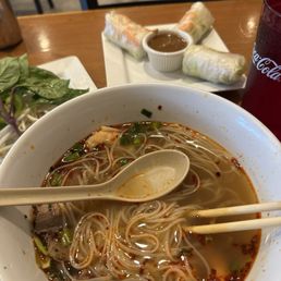 Spring Roll 11. Beef Noodle Soup with Shrimp 9. Beef Noodle Soup with Well Done Brisket