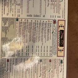 Jimmy O's Pizzeria - Main menu