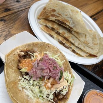 Flor’s Farm To Table - Steak quesadilla and surf and turf taco - New Mexican Cuisine Near Me - San Diego, California Flor’s Farm To Table - Steak quesadilla and surf and turf taco - New Mexican Cuisine Near Me - San Diego, California
