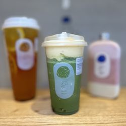Machi Machi - Boston - Matcha Latte W. Creme Brulee & Adzuki Bean