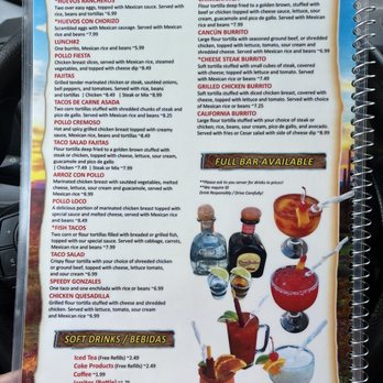 Cancun Mexican Restaurant - Menu - Mexican Near Me - Newport, Tennessee