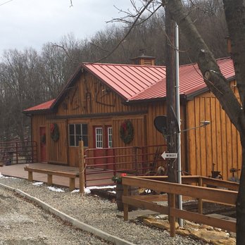J&D Cellars Winery - a wooden building with a red roof - Wineries Near Me - Eighty Four, Pennsylvania