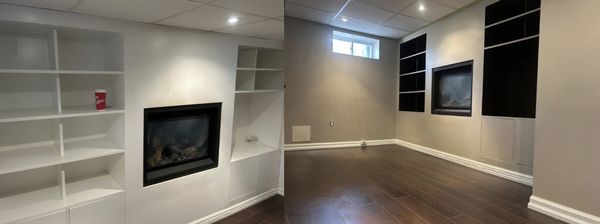 Basement - Homeowner requested a full paint redo of their in-law suit. Basement - Homeowner requested a full paint redo of their in-law suit.