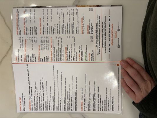 Menu photo 4 Elly's Pancake House Norridge, IL