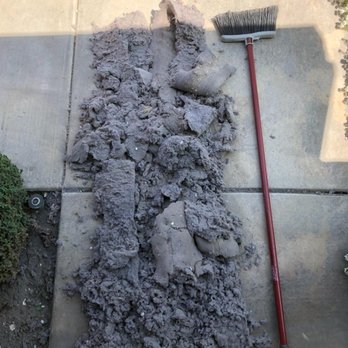 Blodgett's Cleaners - This large amount of lint came out of one residential dryer vent. Call Now and Get $20 Off - Chimney Sweeps Near Me - Costa Mesa, California