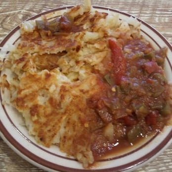 Frontier - Crisp hash browns and green chile sauce/stew. Perfection! - Mexican Near Me - Albuquerque, New Mexico Frontier - Crisp hash browns and green chile sauce/stew. Perfection! - Mexican Near Me - Albuquerque, New Mexico
