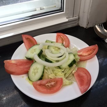 Theo's Cozy Corner - Large salad that came with the muqueca. I destroyed it haha - Breakfast & Brunch Near Me - Boston, Massachusetts