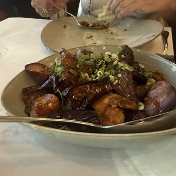 Burma Roots - Eggplant Shrimp with Garlic Sauce - Burmese Near Me - San Jose, California