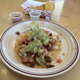 Two Soft Tacos Combo Plate