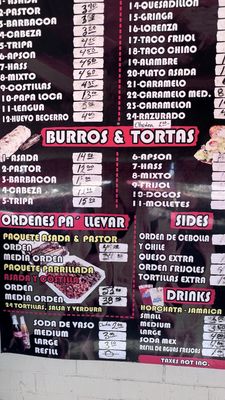 Menu photo 6 Tacos Apson Tucson, AZ Menu photo 6 Tacos Apson Tucson, AZ