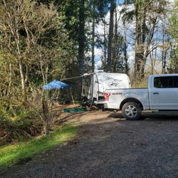 Thousand Trails Chehalis - Our campsite in April.