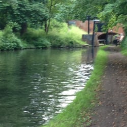 Kings Norton Trail - View looking back at Guillotine Lock - sorry for the fuzziness!
