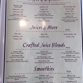 Southern Belle's - Menu as of 5/27/16 - Breakfast & Brunch Near Me - Barrington, Illinois