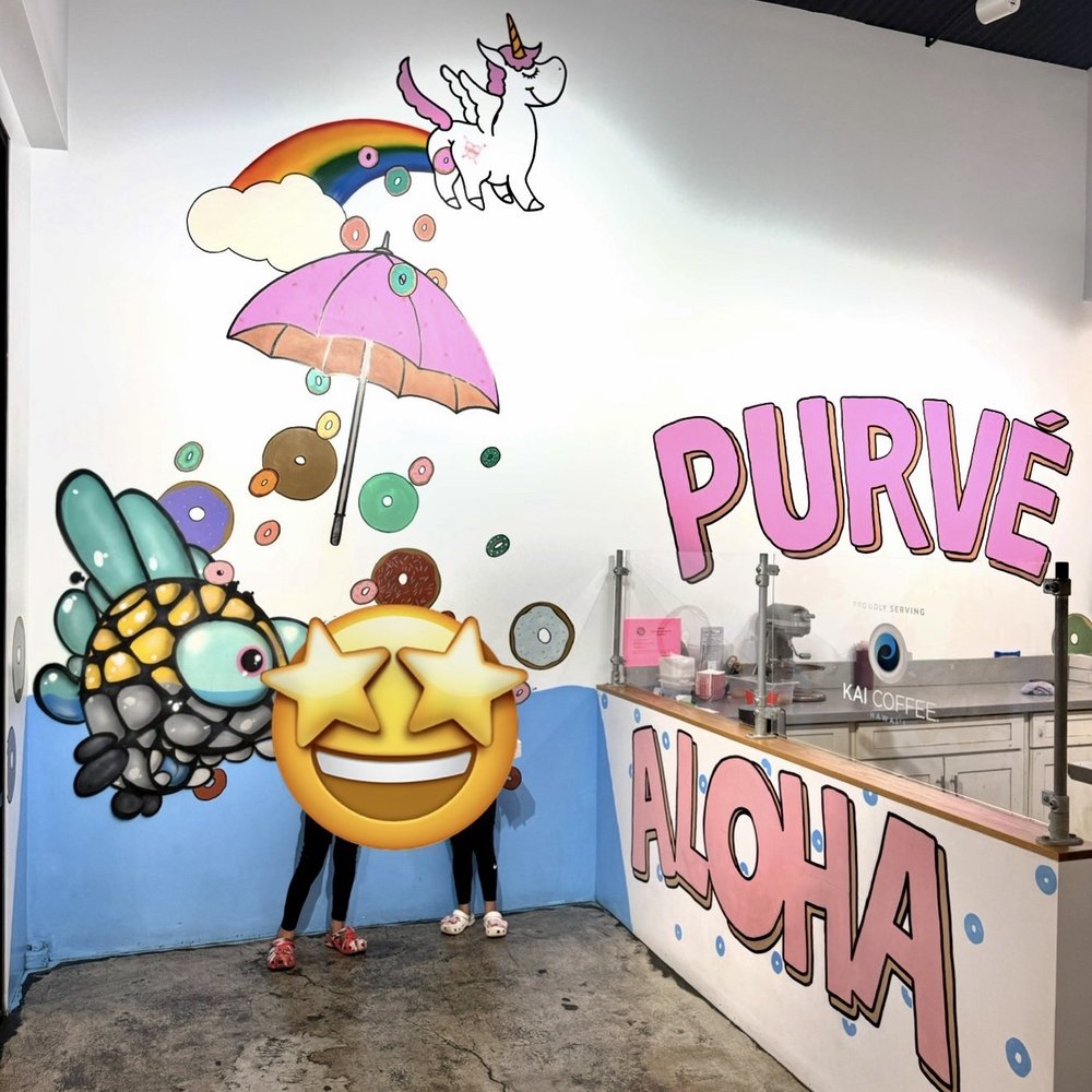 PURVÉ Donut Stop - Hilarious murals - daughter loved the unicorn decorations and artwork - Donuts Near Me - Honolulu, Hawaii PURVÉ Donut Stop - Hilarious murals - daughter loved the unicorn decorations and artwork - Donuts Near Me - Honolulu, Hawaii