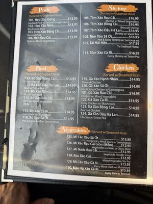 Menu photo 6 Pho Tai Rochester, MN