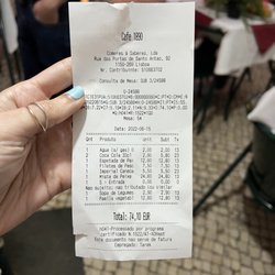 Comeres & Saberes - This is the entire bill he gave us and we didn't even touch most of it