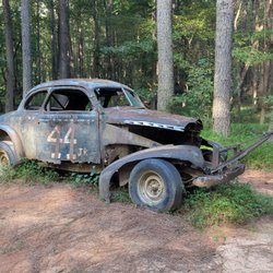 Historic Occoneechee Speedway - A few old cars around the loop
