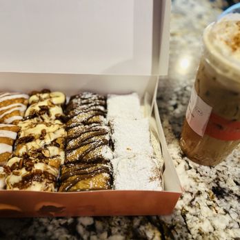 Beignets & Brew - 1 Dozen Beignets (12) Nutella Beignets (3), Turtle Beignets (3), *LIMITED TIME* Pumpkin Biscoff Beignets (3) Traditional Beignets (3) - Donuts Near Me - Little Rock, Arkansas Beignets & Brew - 1 Dozen Beignets (12) Nutella Beignets (3), Turtle Beignets (3), *LIMITED TIME* Pumpkin Biscoff Beignets (3) Traditional Beignets (3) - Donuts Near Me - Little Rock, Arkansas