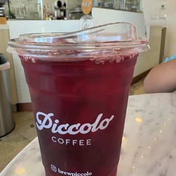 Piccolo Coffee - Hibiscus peach tea - Coffee & Tea Near Me - Brea, California