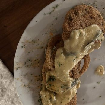 Blue Crab Grill - Fried Green Tomatoes with Crawfish Cream Sauce - Seafood Near Me - Laurel, Mississippi